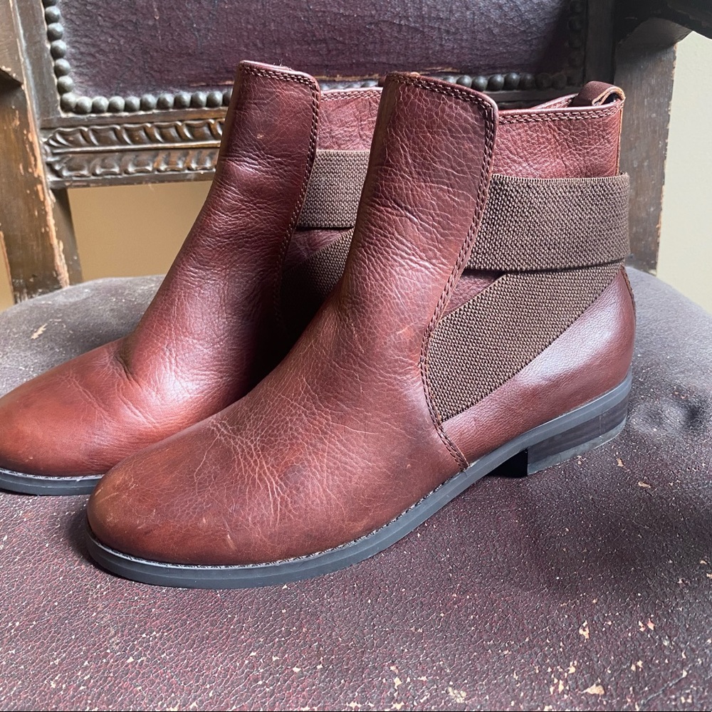 Polo Ralph Lauren Equestrian Leather Ankle Boots Size 8